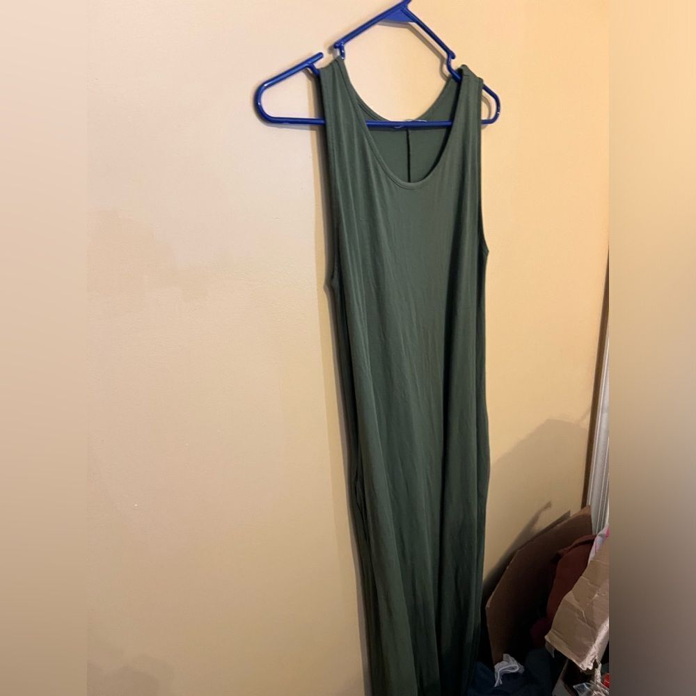 Milan‎ kiss green maxi dress L